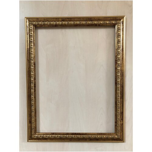 Рама для картин 30х40 см из пластикового багета без стекла и картона цвет золотой 35181-80041