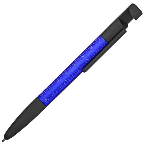 Ручка-стилус металлическая шариковая многофункциональная (6 функций) Multy, синий 6 в 1 многофункциональная металлическая шариковая ручка