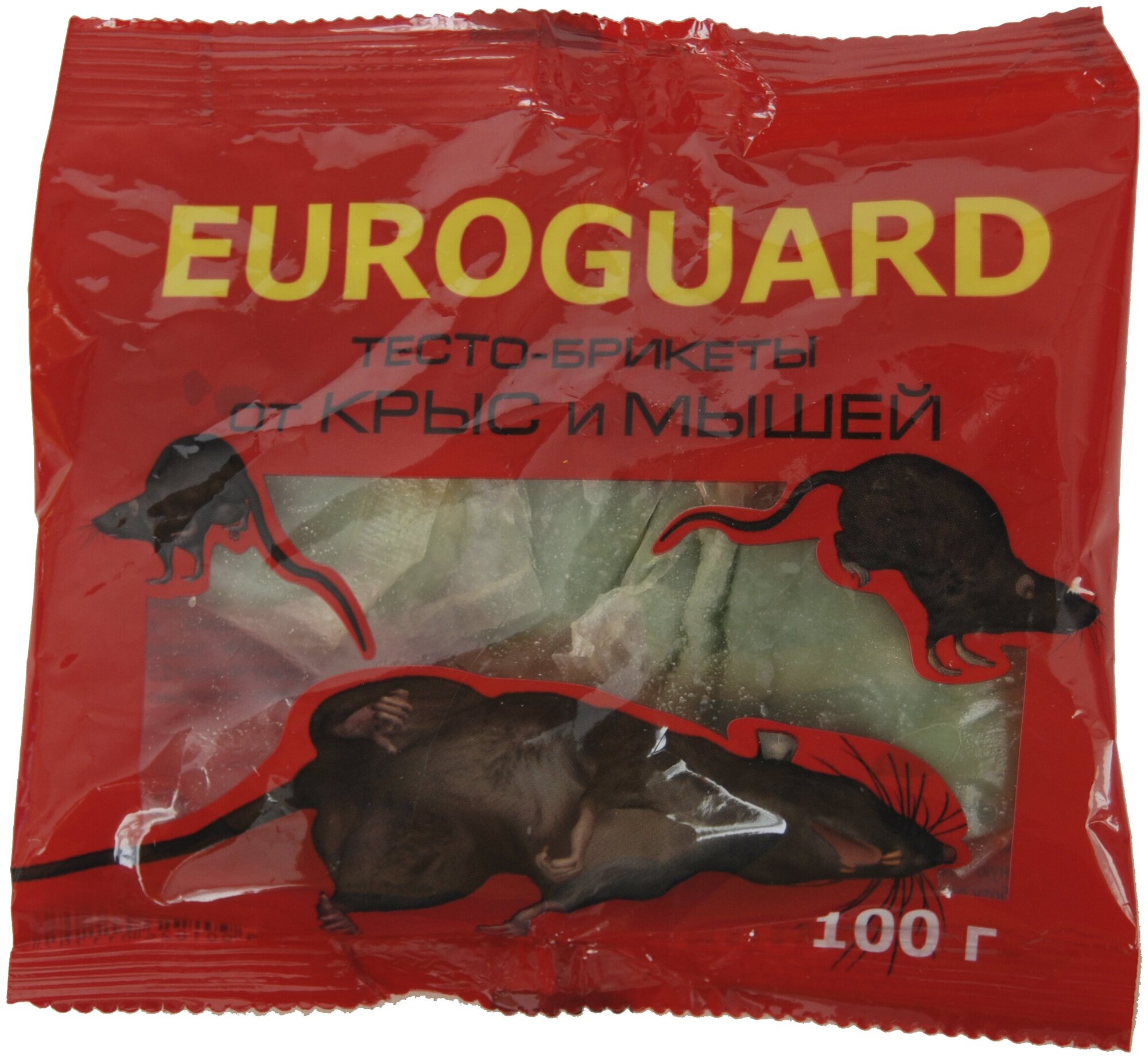 Euroguard Тесто-брикеты от крыс и мышей, 100гр