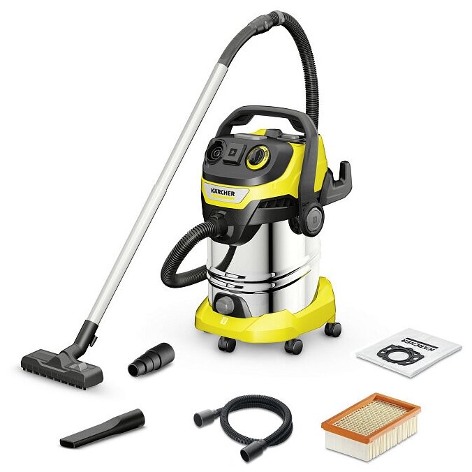 Строительный пылесос Karcher WD 6 P S V-30/6/22/T (1.628-360.0) розетка адаптер для электроинструмента в комплекте