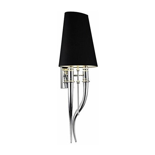 Бра Brunilde чёрный хром H70 см