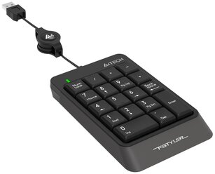 Числовой блок A4Tech Fstyler FK13 серый USB slim для ноутбука