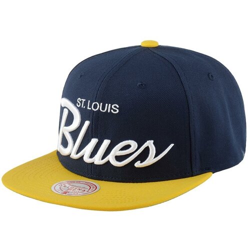 Бейсболка Mitchell & Ness, размер OneSize, синий шапка st louis blues