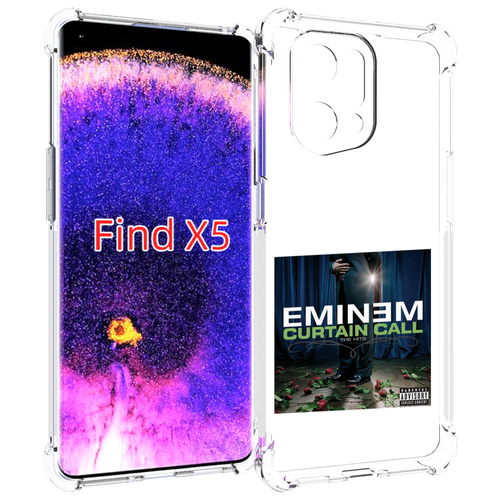 Чехол MyPads Eminem CURTAIN CALL, THE HITS для Oppo Find X5 задняя-панель-накладка-бампер
