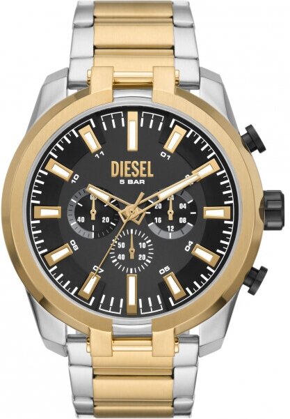 Наручные часы DIESEL мужские Наручные часы Diesel DZ4625 кварцевые, хронограф, секундомер, подсветка стрелок, водонепроницаемые, мультиколор