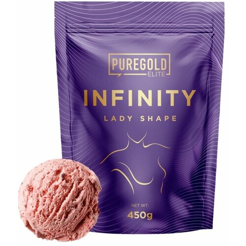 Pure Gold, Infinity Lady Shape -450g (Клубничное мороженое)