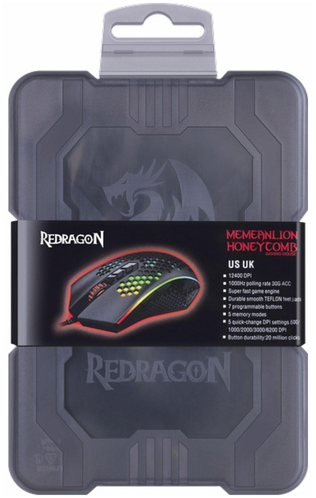 Мышка USB OPTICAL MEMEANLION REDREGON 70959 DEFENDER - фото №9