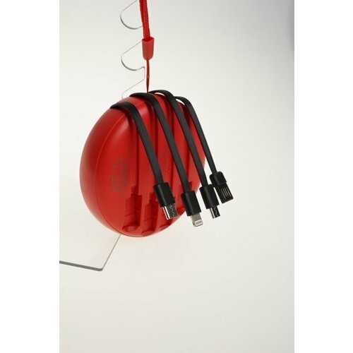 Внешний аккумулятор красивый повербанк со встроенными проводами 99200₽