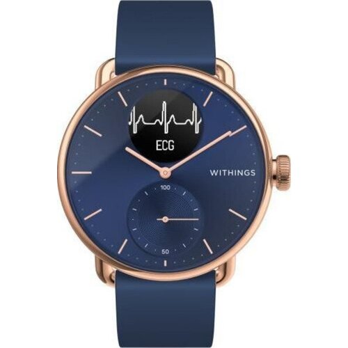 Умные часы Withings ScanWatch 38мм with silicone band blue 2985000₽