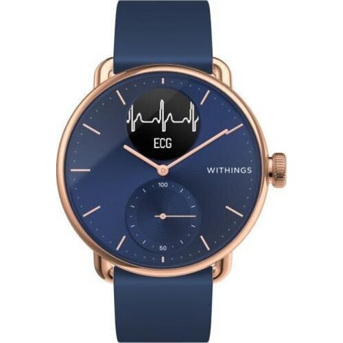 Умные часы Withings ScanWatch 38мм with silicone band, blue