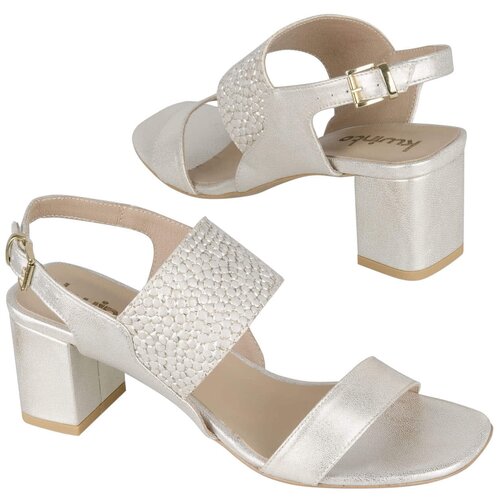 фото Босоножки из натуральной кожи kwinto kw-3665-777/1283 zloty