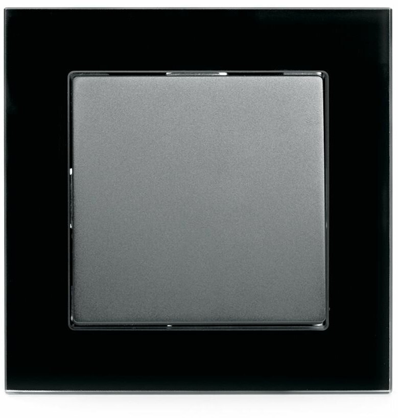 39505 Stekker Выключатель электрический 1-клавишный 250В, 10А, серия Катрин, Gls10-7003-05, черный 3 . - фотография № 5