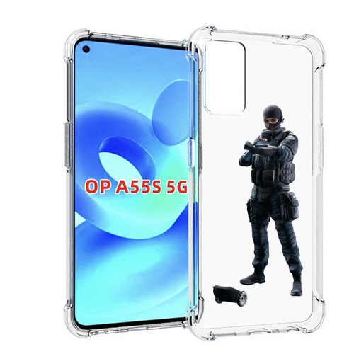 Чехол MyPads Tom-Clancy's-Rainbow-Six-1 для OPPO A55s задняя-панель-накладка-бампер