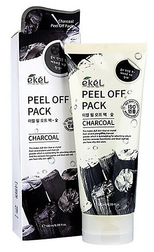 Ekel Маска-пленка с экстрактом древесного угля - Peel off pack charcoal, 180мл