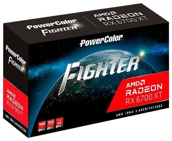 Видеокарта PowerColor Fighter Radeon RX 6700 XT 12GB (AXRX 6700 XT 12GBD6-3DH)