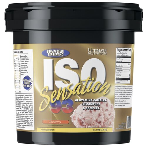 Прoтеин Ultimate Nutrition ISO Sensation (2270 г), Клубника