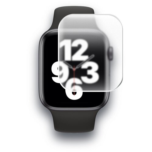 Защитная пленка на Apple Watch SE 40mm (Эпл вотч СЕ 40 мм) на Экран матовая гидрогелевая с олеофобным покрытием силиконовая клеевая основа, Miuko