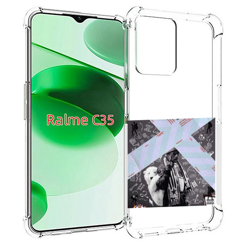 Чехол MyPads Lil Uzi Vert - Luv Is Rage 2 для Realme C35 / Narzo 50A Prime задняя-панель-накладка-бампер