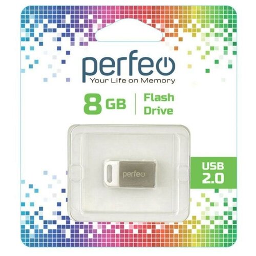 Флеш Perfeo USB 8GB M05 Metal Series usb флеш perfeo 2 0 m10 metal series pf m10ms016