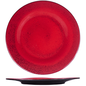 Тарелка «Млечный путь красный»; фарфор; D=20см; красный, черный, Борисовская Керамика, QGY - ФРФ88802060