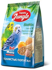 Корм Happy Jungle для волнистых попугаев, 500 гр.