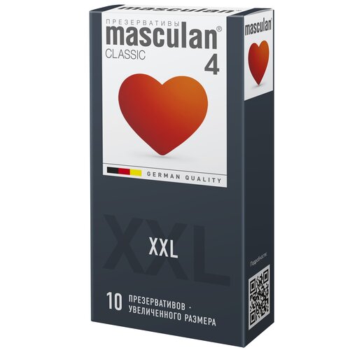 Презервативы masculan 4 Classic XXL, 10 шт. презервативы masculan 4 classic xxl 3 шт