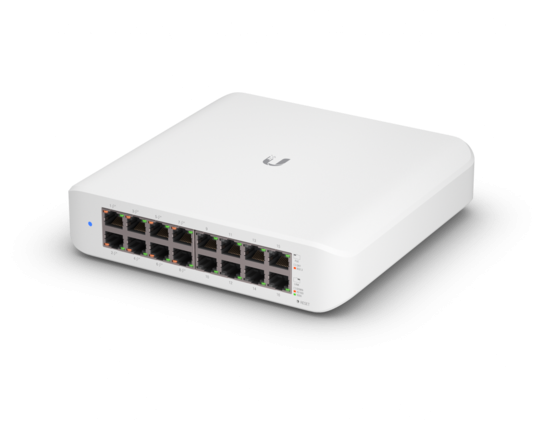 Коммутатор Ubiquiti UniFi Switch Lite USW-LITE-16-POE 16x1Гбит/с 8PoE 45W неуправляемый