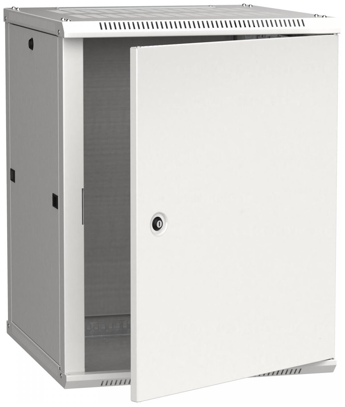 Шкаф коммутационный ITK Linea W (LWR3-12U66-MF) настенный 12U 600x600мм пер. дв. металл задн. дв. стал. л