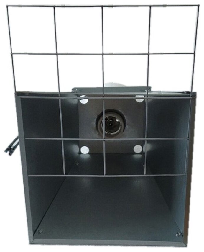 Блок обогрева металлический с сеточкой для лампы икзк 100 Вт - фотография № 3
