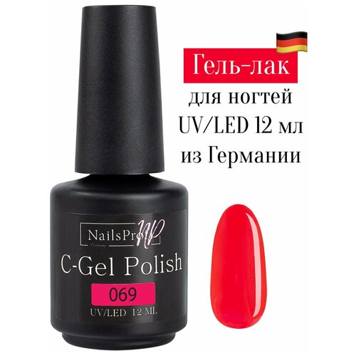 NailsProfi, Гель лак для ногтей, маникюра, педикюра, C-Gel Polish 069 - 12 мл