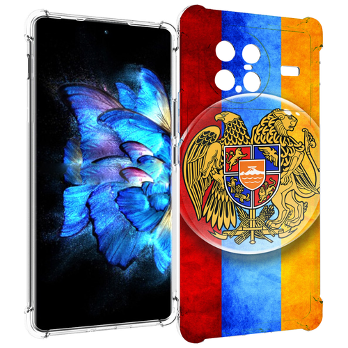 Чехол MyPads герб флаг армении для Vivo X Note 5G задняя-панель-накладка-бампер чехол mypads герб флаг днр 1 для vivo x note 5g задняя панель накладка бампер