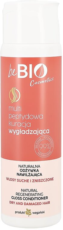 Кондиционер для волос BEBIO с кератином и биопептидами (увлажняющий) 200 мл