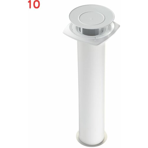 обратный клапан вентиляционный 100 bv d100 мм пластик 2 шт Клапан вентиляционный приточный d100 мм (10 шт.)
