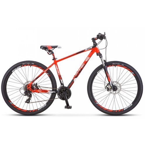 Горный MTB велосипед STELS Navigator 930 MD 29 V010 2021 рама 165 Неоновый-красныйчёрный 3748900₽