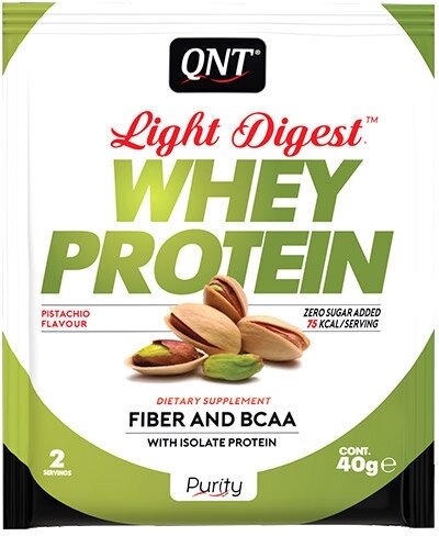 QNT Light Digest Whey Protein / Лайт Дайджест Вей Протеин 40г Фисташка