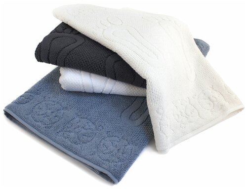 Махровое полотенце для ног Steps Maison Dor (серо-голубой), Полотенце 50x80