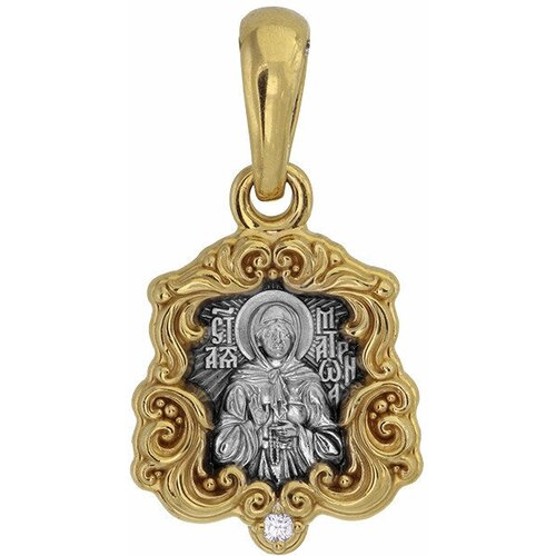 фото Подвеска акимов, серебро, 925 проба, золочение, размер 2.6 см.