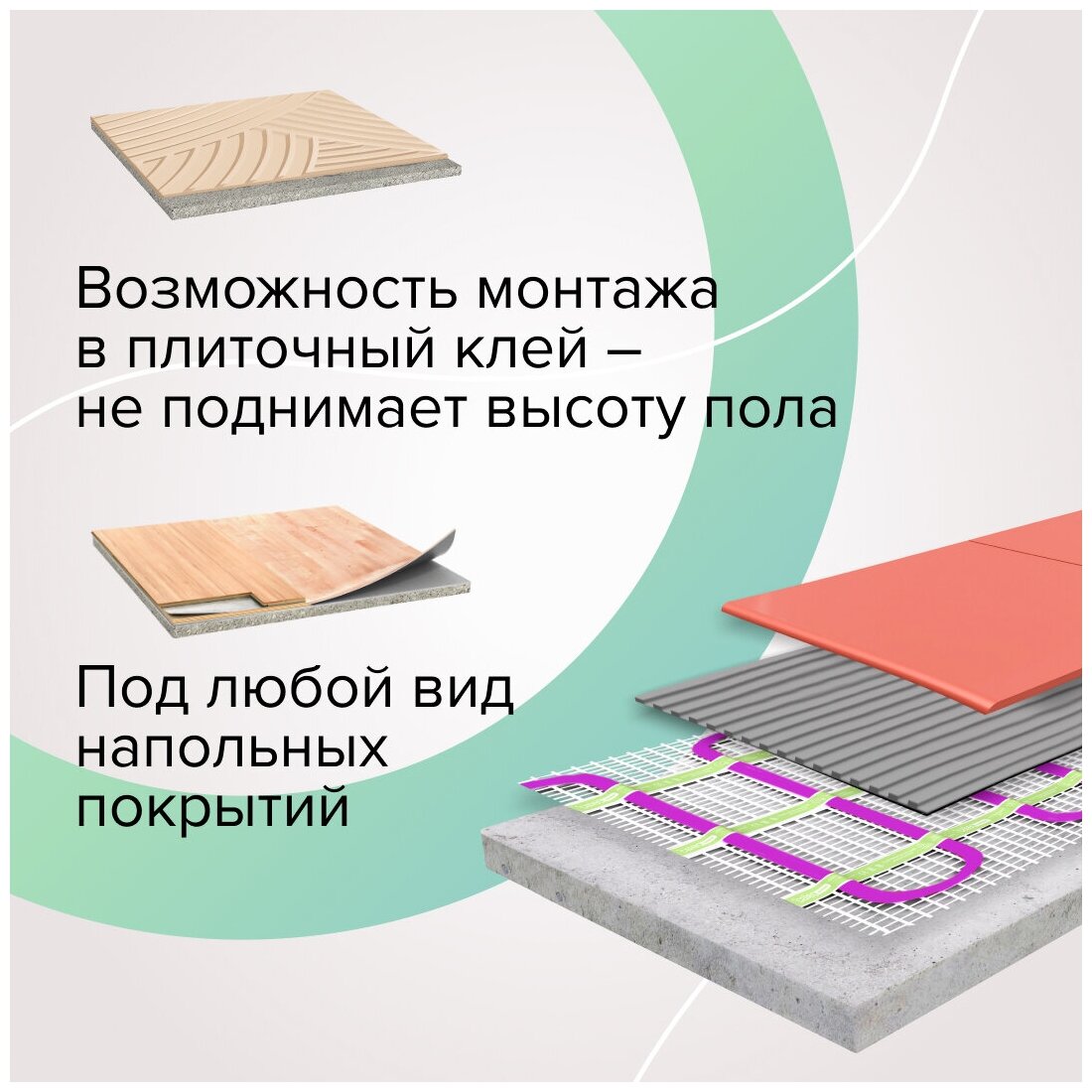 Нагревательный мат Caleo EASYMAT 180 Вт/м2, 1,0 м2