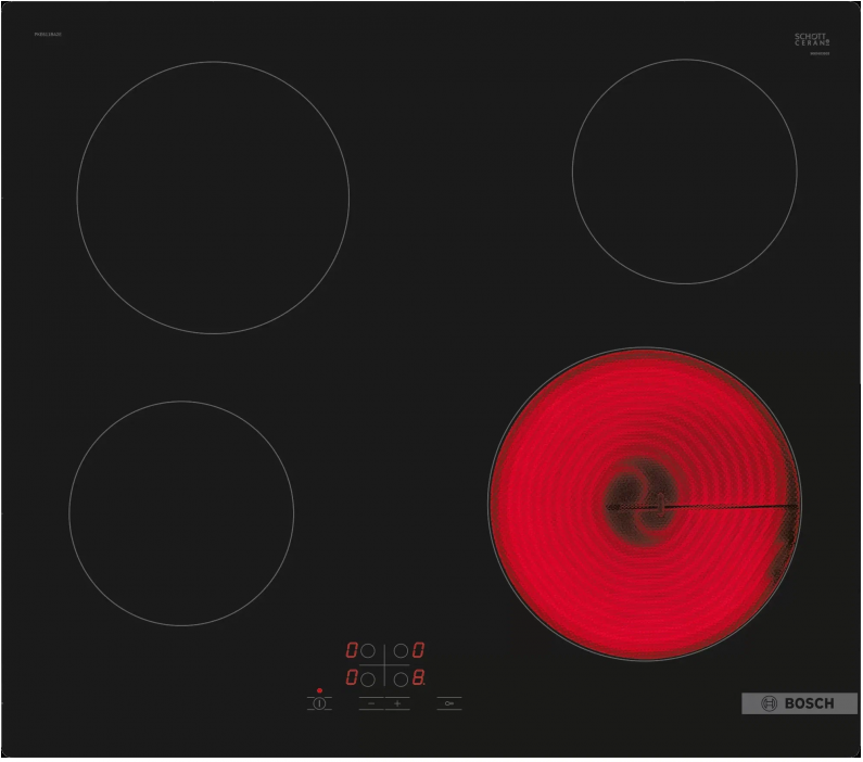 Электрическая варочная панель Bosch PKE611BA2E (черный)