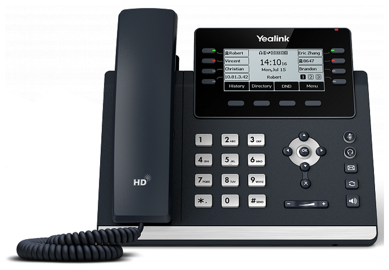 Телефон-VoIP Yealink SIP-T43U 12 Line, GigE, PoE