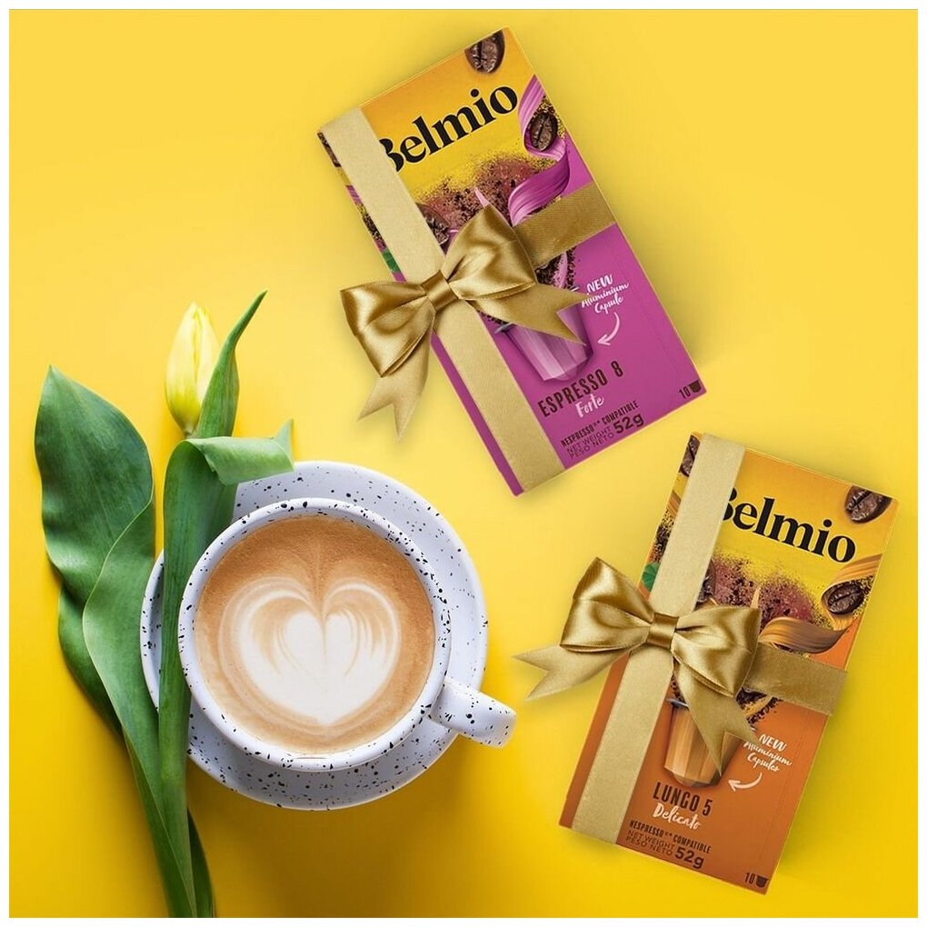 Кофе specialty в алюминиевых капсулах Belmio Lungo Delicato, 100% Арабика, для системы Nespresso (Неспрессо), 100 капсул - фотография № 9