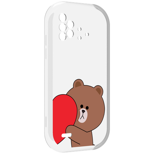 Чехол MyPads медвежонок детский для UMIDIGI Bison X10 / X10 Pro задняя-панель-накладка-бампер