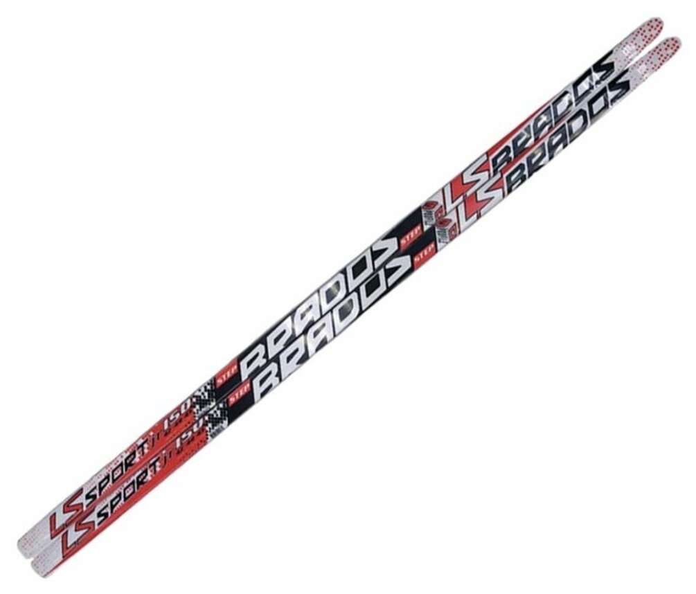 Лыжи беговые 195 см STC, Brados LS Sport 3D black/red