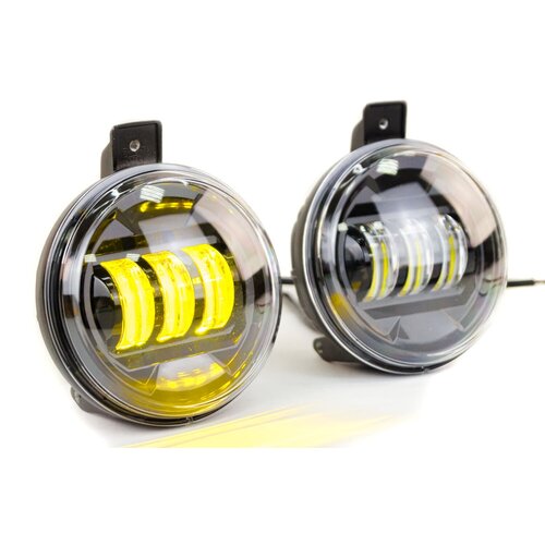 ПТФ Sal-Man диодные двухцветные (бело-синий 6000К и желтый 3000К) 50W на Chevrolet Cruze, Captiva, Opel Antara