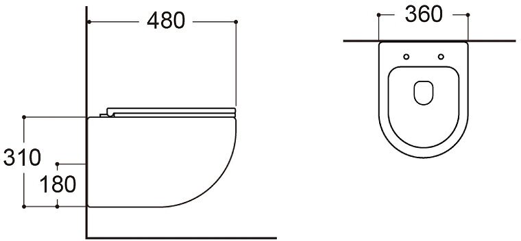 Унитаз WellWant Aura WWU01122W подвесной с сиденьем Микролифт - фотография № 13