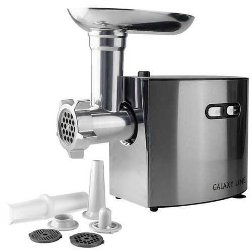 Galaxy Мясорубка Galaxy GL 2400 1200 Вт 13 кгмин 2 насадки реверс серебристая 570600₽