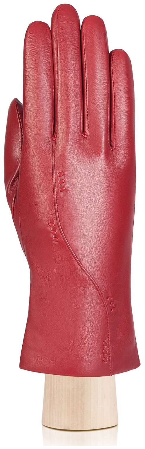 Перчатки LABBRA, демисезон/зима, натуральная кожа, подкладка, размер 6.5(XS), красный