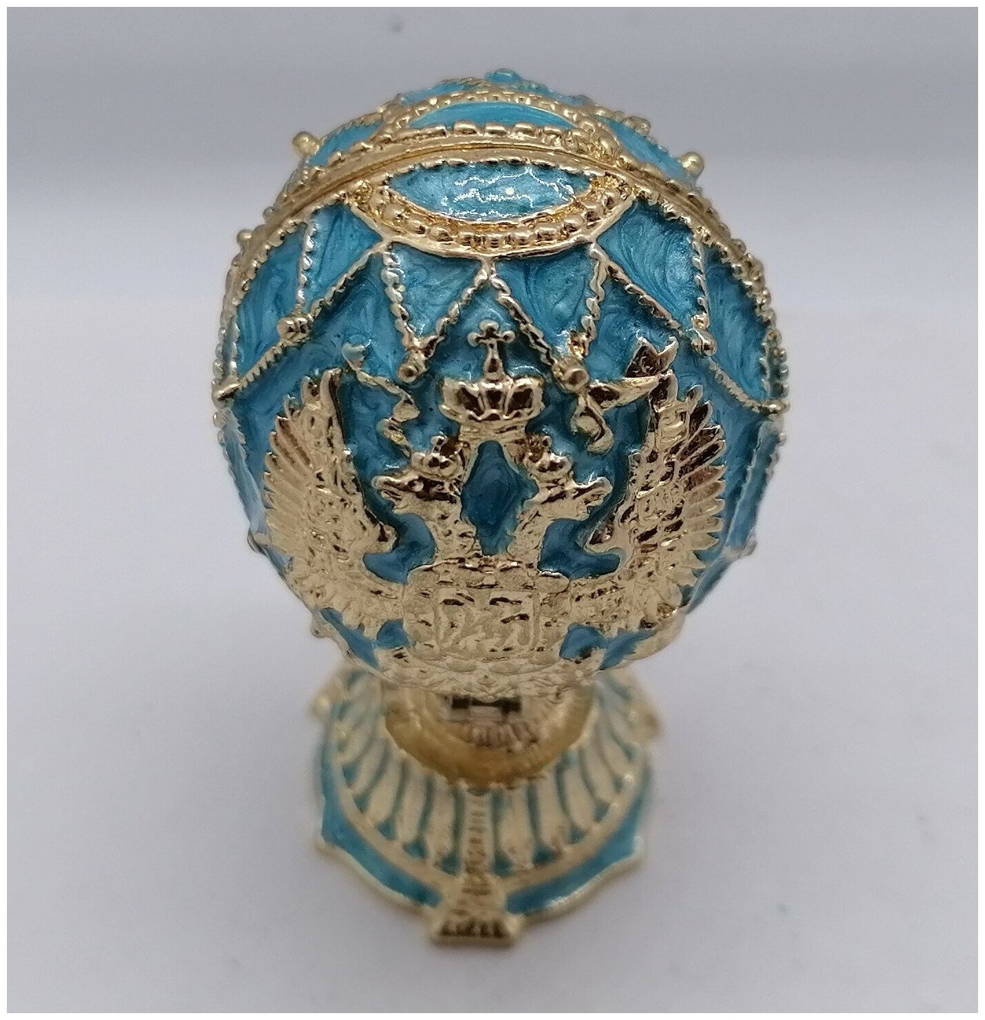 Яйцо Фаберже герб с храмом — фото 1