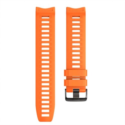 Ремешок силиконовый для Garmin Instinct / instinct 2 / Crossover / Solar / Tactical 22 мм оригинальное крепление (Оранжевый) умные часы garmin instinct – tactical edition black