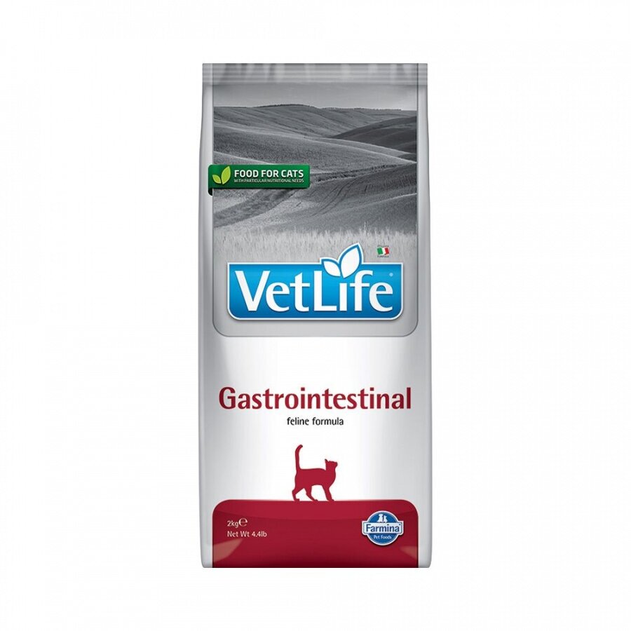 Сухой диетический корм Farmina Vet Life для взрослых кошек Gastrointestinal, курица, 400г - фото №3